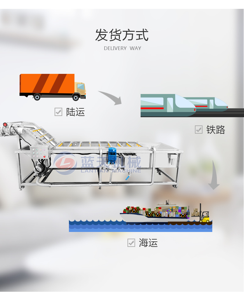  氣泡清洗機發(fā)貨方式